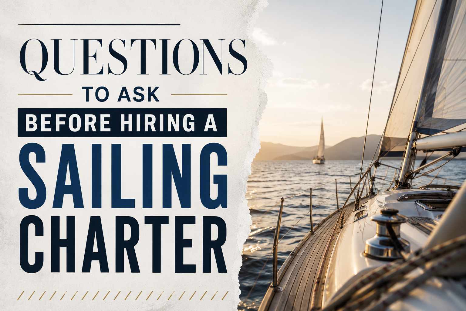Questions to Ask Before Hiring a Sailing Charter: A Buyer's Guide