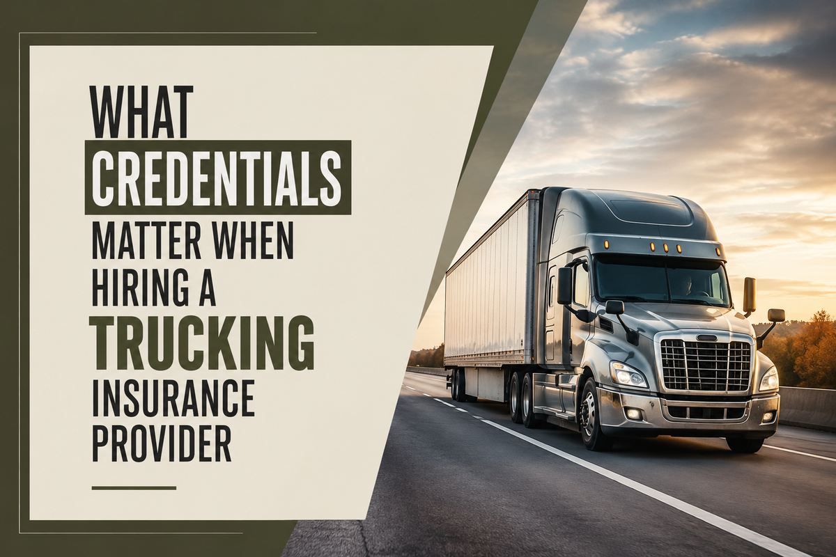 What Credentials Actually Matter When Hiring a Trucking Insurance Provider